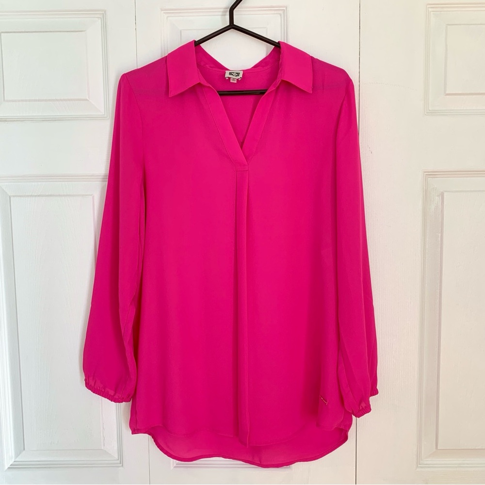 ANNE KLEIN Pink Long Sleeve Blouse Women’s Size Medium